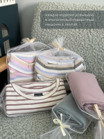 Юбка удлинённая Mjölk Ecru Stripes