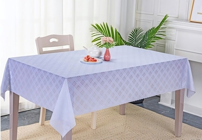Скатерть 137*180 см «Гармония», клетка, пвх, цвет белый
