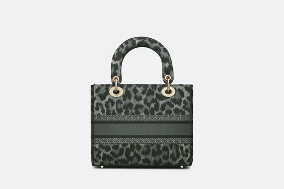 Сумка Dior Lady D-lite, модель среднего формата серый