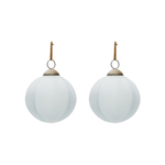 Набор из 2 рождественских шаров Talve из белого переработанного стекла, Ø 10 см