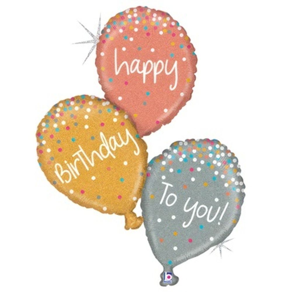 Г ФИГУРА HAPPY BIRTHDAY TO YOU Шарики 73 см.