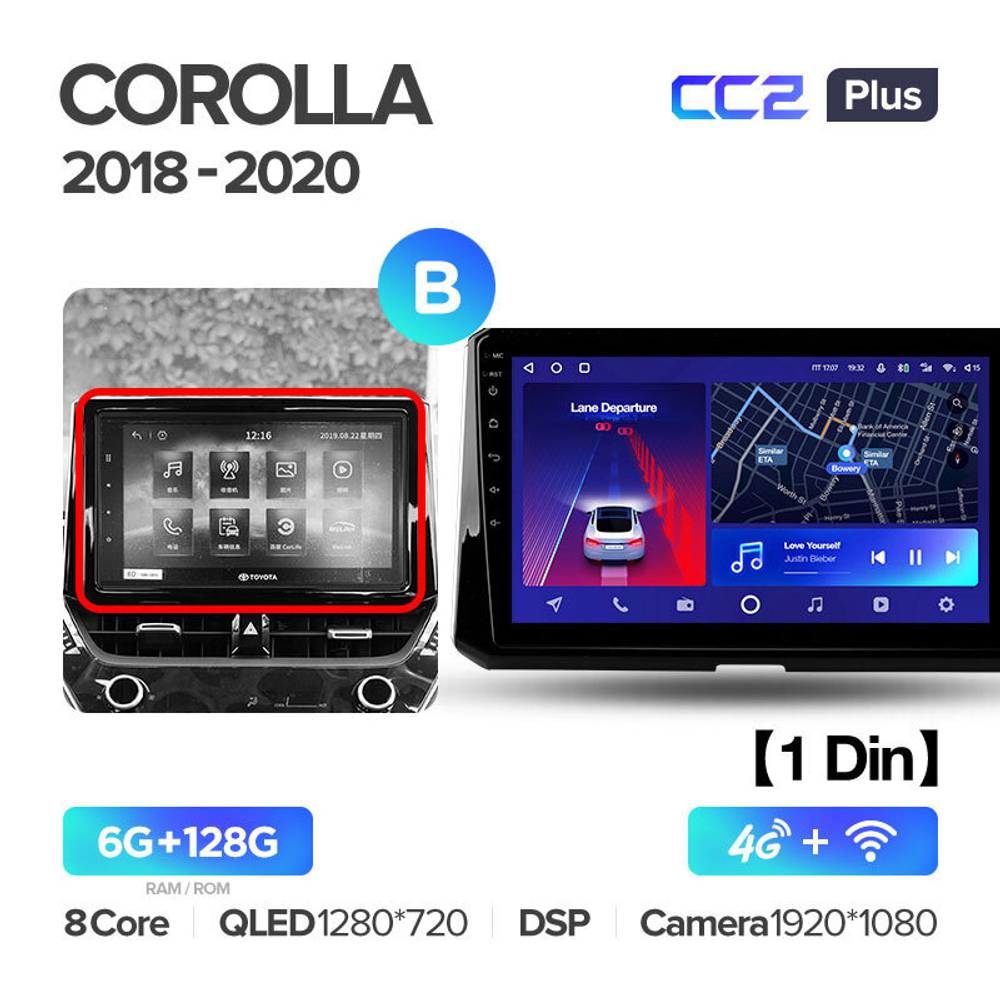 Teyes CC2 Plus 10" для Toyota Corolla 2018+