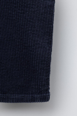 ZARA ДЛИННЫЙ ВЕЛЬВЕТОВЫЙ КОМБИНЕЗОН, ВЫЦВЕТШИЙ СИНИЙ