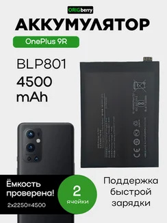 Аккумулятор для OnePlus 9R 4500 mAh (BLP801) ORIGberry