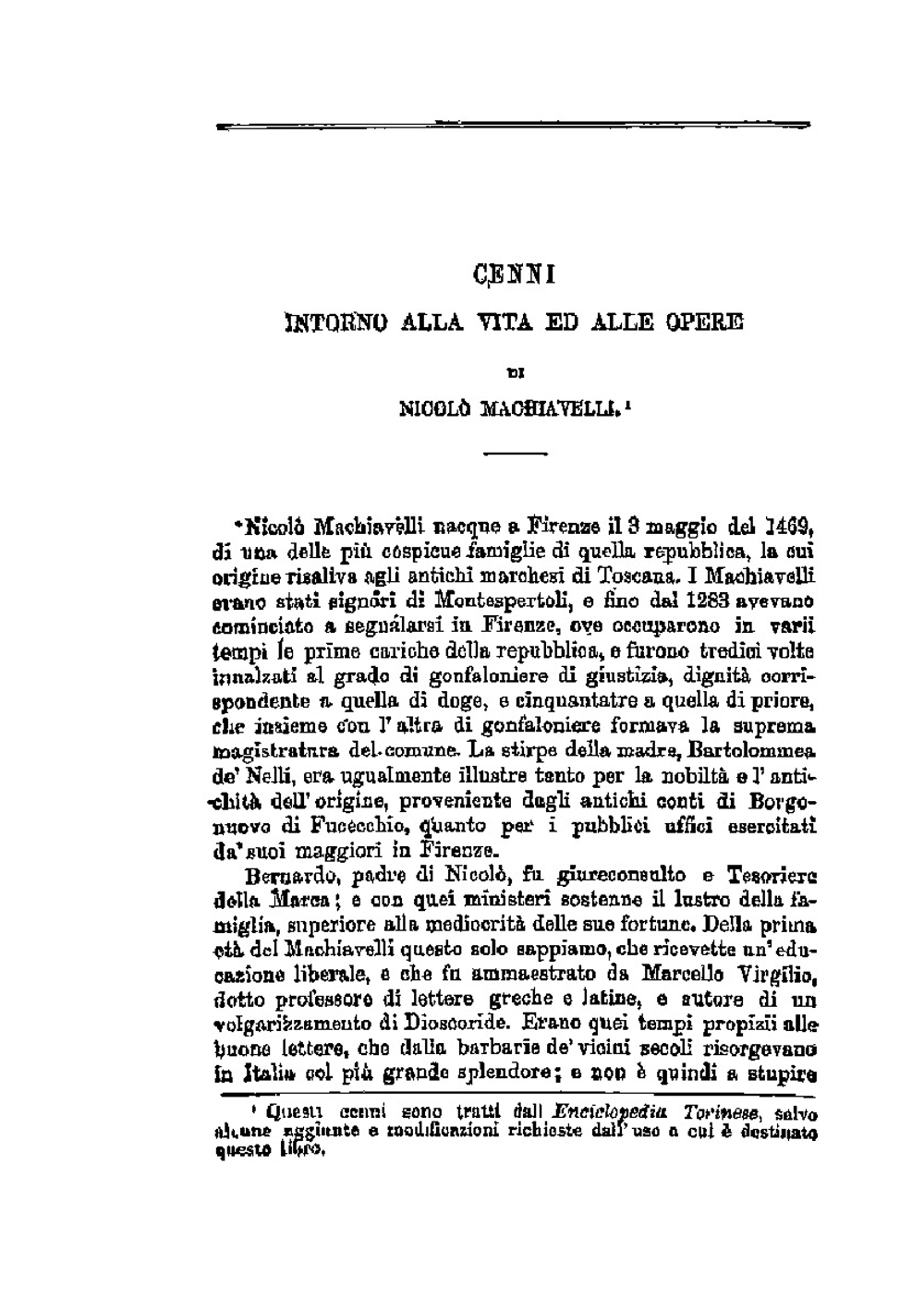 Discorsi Sopra La Prima Deca De Tito Livio, Di Nicolò Machiavelli | Machiavelli Niccolò