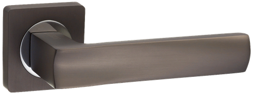 Ручка квадрат Пуэрто INAL 527-02 MBN, цвет никель черный матовый(графит) алюминий (гарантия - 8 лет)