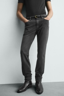 ZARA ДЖИНСЫ SKINNY FIT - LIMITED EDITION, СЕРЫЙ