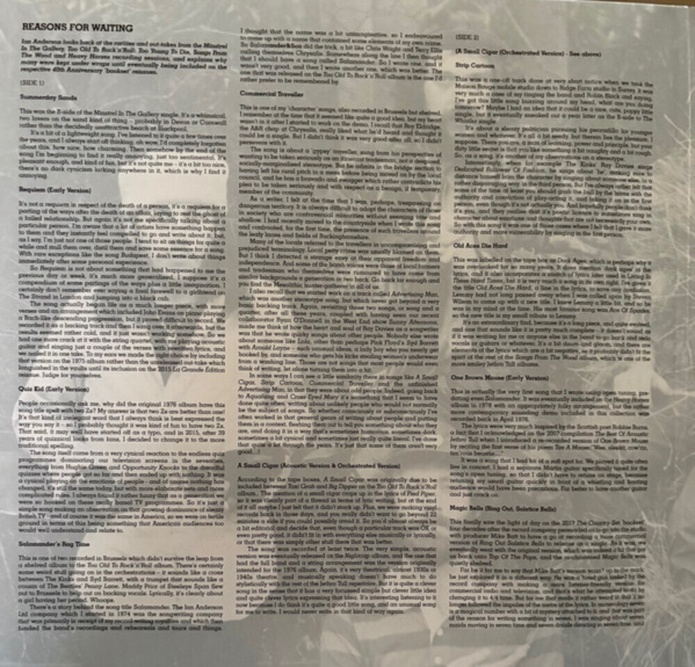 Jethro Tull / Songs From The Vault 1975-1978 (Limited Edition)(2LP)