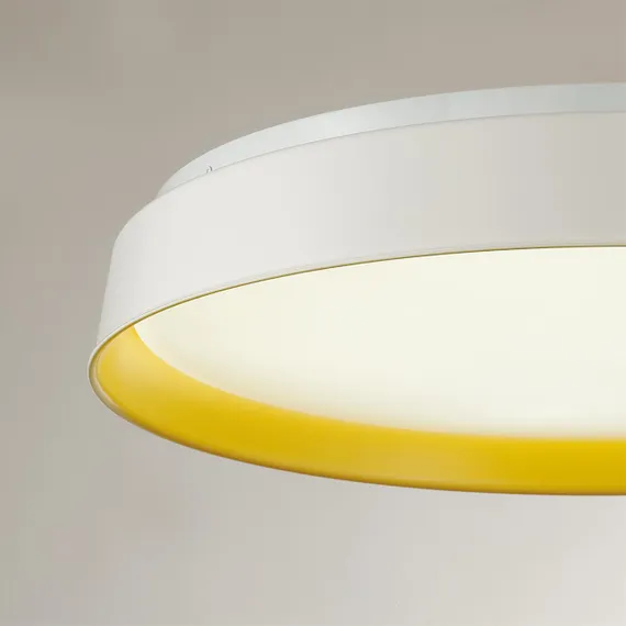 7711/ELN COLOR SN 157 Светильник пластик/желтый LED 76Вт 3000/4000/6000К D510 IP43 CCT TUNA YELLOW