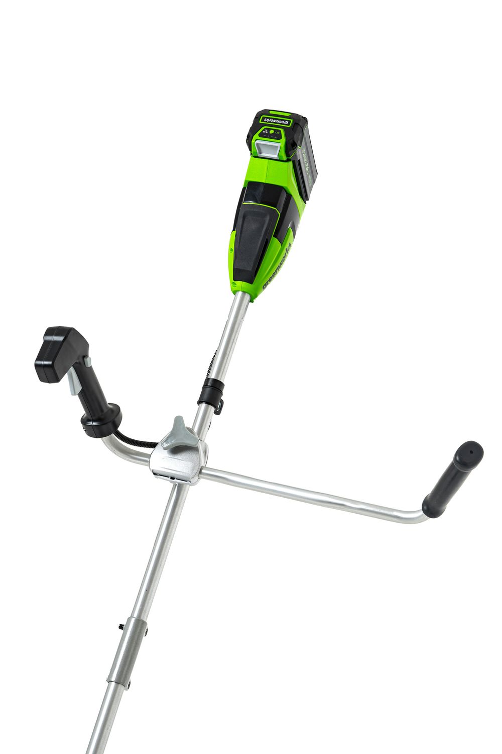 Аккумуляторный триммер Greenworks GD40BCBK5, 40v, 40 см, (2105707UG), с аккумулятором 5 А·ч и зарядным устройством