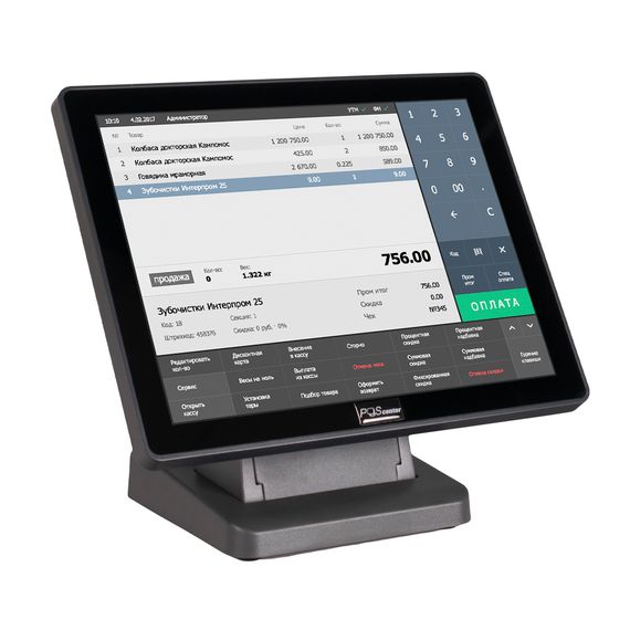 Сенсорный монитор POScenter EVA-150 (15&quot;, 1024х768, VGA, P-CAP touch - USB) без MSR