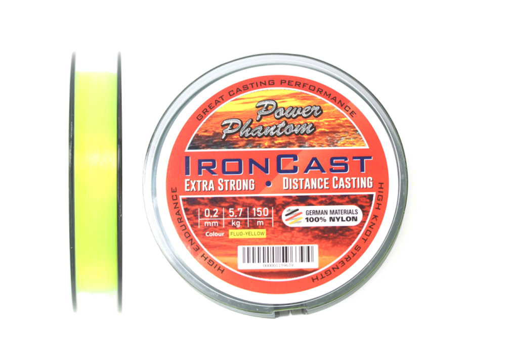 Леска Power Phantom IronCast FLUO 0,30mm, 11,3kg 150m