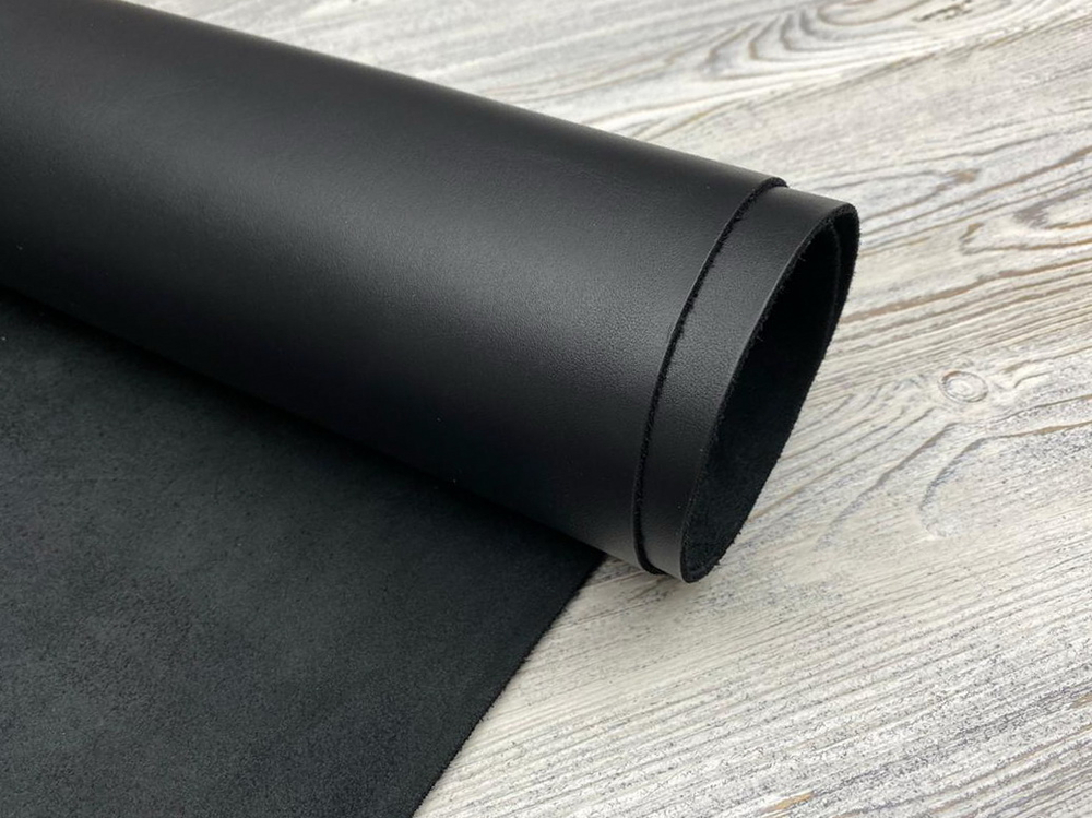 Alaska Black (1,4-1,6 мм), цв. Черный, натуральная кожа