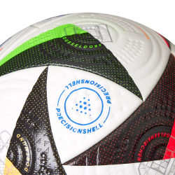 Мяч футб. ADIDAS Euro24 Fussballliebe PRO IQ3682,р.5, FIFA PRO, 20пан, ПУ, термосш, бело-мультиколор