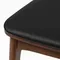 Стул Tacy, орех, черная экокожа