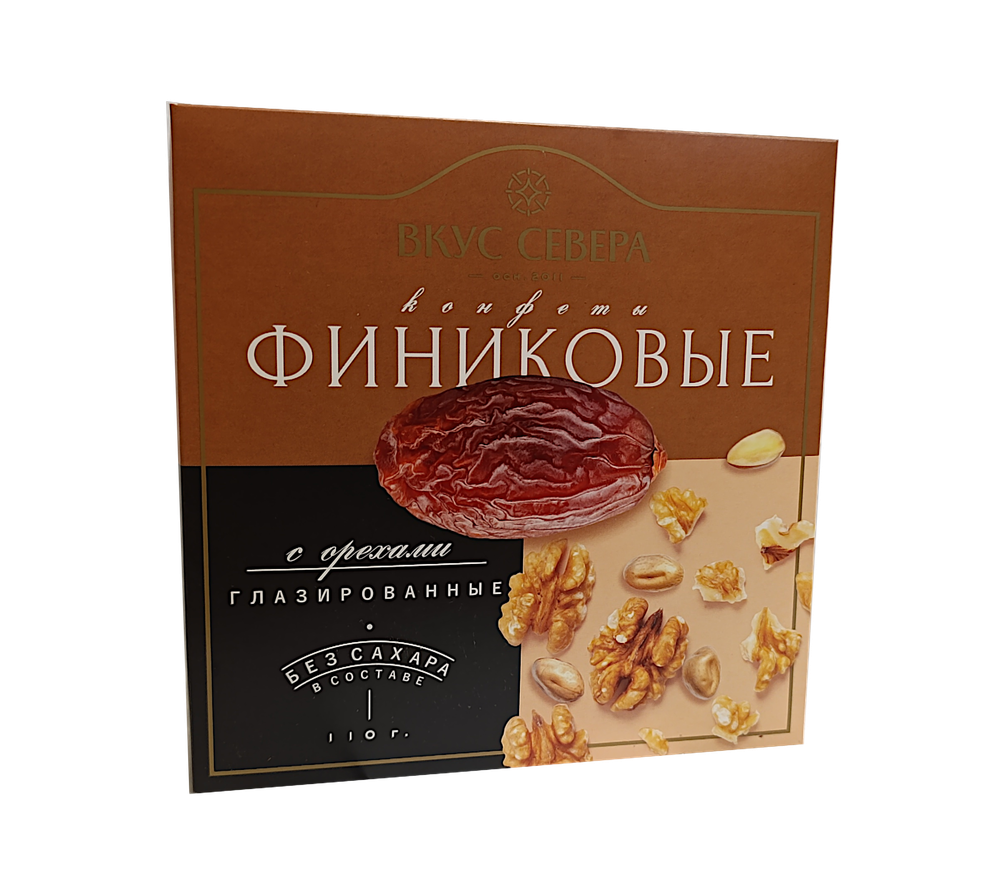 Конфеты Финиковые с орехами 110 гр