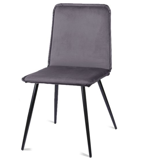 Стул Tommy, серый, B27, опоры черные, конус