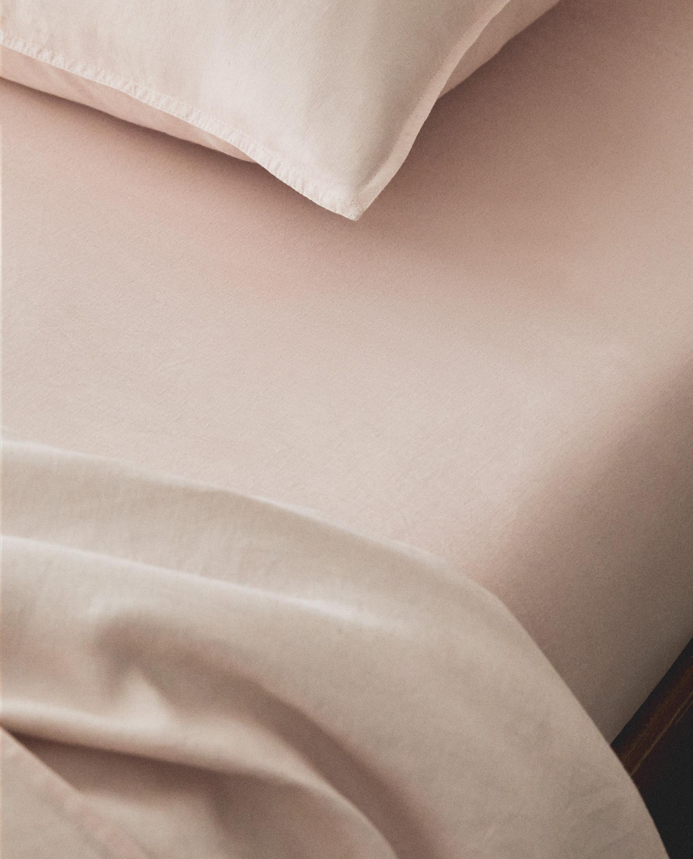 Наматрасник Zara Home хлопок, лён 100%, однотонный, 3110/900