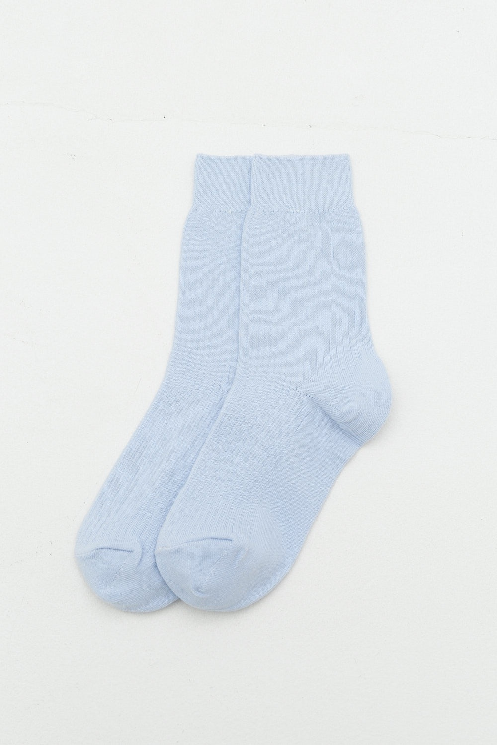 Носки из хлопка небесно-голубого цвета
