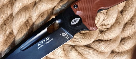 Нож НОКС Кугуар - сталь Д2, рукоять Black Титан+G10 (332-706506)