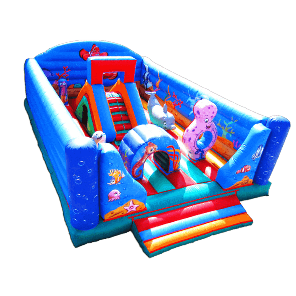 Коммерческий надувной батут "Морские обитатели"