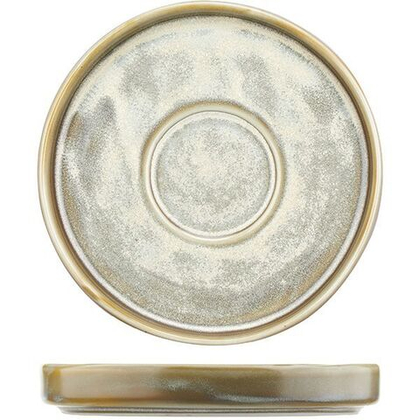 Блюдце «Агава»; фарфор; D=135,H=20мм; матовый,зелен. KunstWerk Китай 3024378