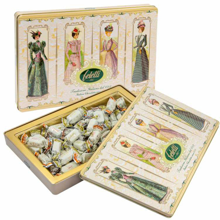 Ассорти конфет Fеletti Dame с начинкой амаретто апельсин и орех ж/б 300г