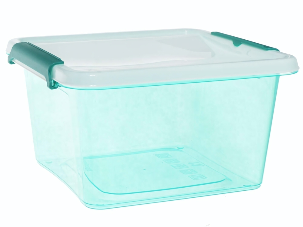 Контейнер для СВЧ 1,1л квадратный Monacco (мята полупрозрачный)
