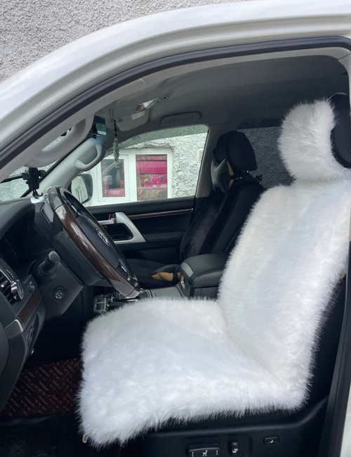 Меховая (04) накидка на сидение, искусственный мех, короткий ворс (1 шт,.) =