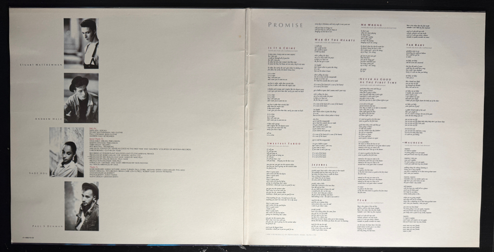 Sade - Promise (Голландия 1985г.)