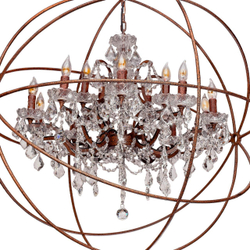 LOFT1897/15 Подвесная люстра LOFT IT Foucaults orb crystal