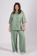 Блузка (рубашка) Тимьян-4 Виотекс ЗЕЛЁНЫЙ