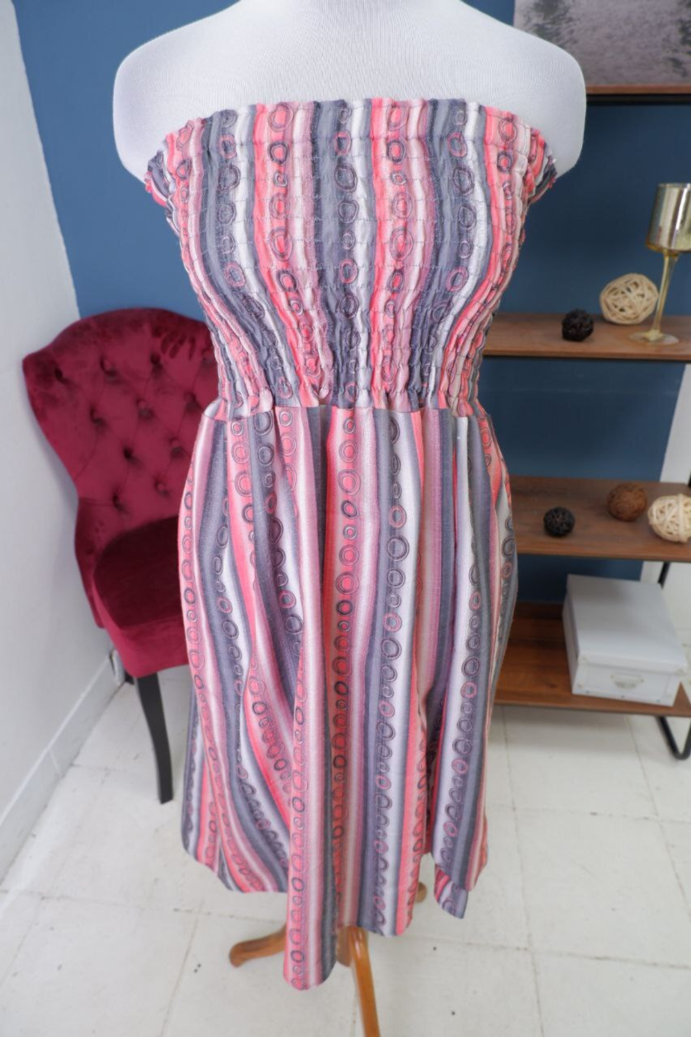 Сарафан с оригинальным принтом 42-44 размер