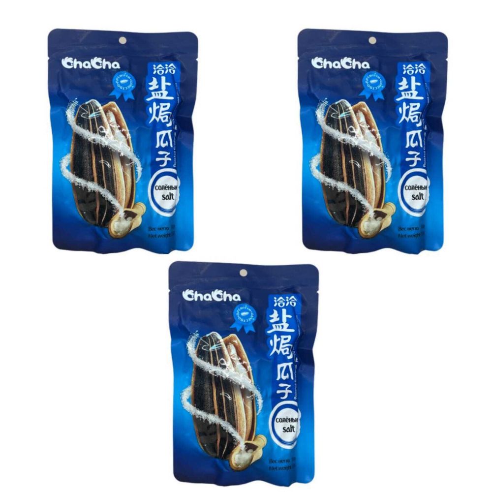 Жареные семечки ChaCha соленые 130 г, 3 шт