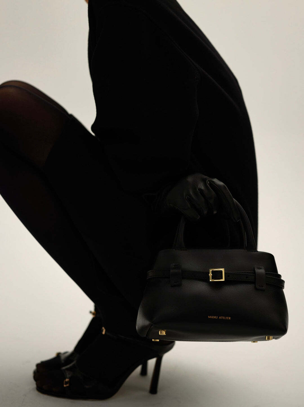 Сумка Manu Atelier Le Cambon 20 Black Soft