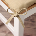 Сидушка на стул 42х42 см, цв. бежевый, 100% хл, саржа 250 г/м2