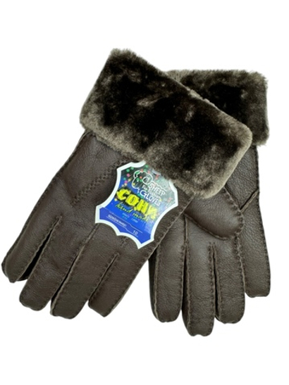 Перчатки. Мужские. Материал верха: Дубленка. Подклад: Дубленка. 10 шт в упаковке, разные цвета.