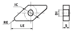 VNMG160404-TM VK4215 Пластина твердосплавная