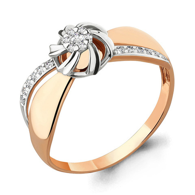 963268Ак Кольцо из Золота с бриллиантами из коллекции "Vortex"