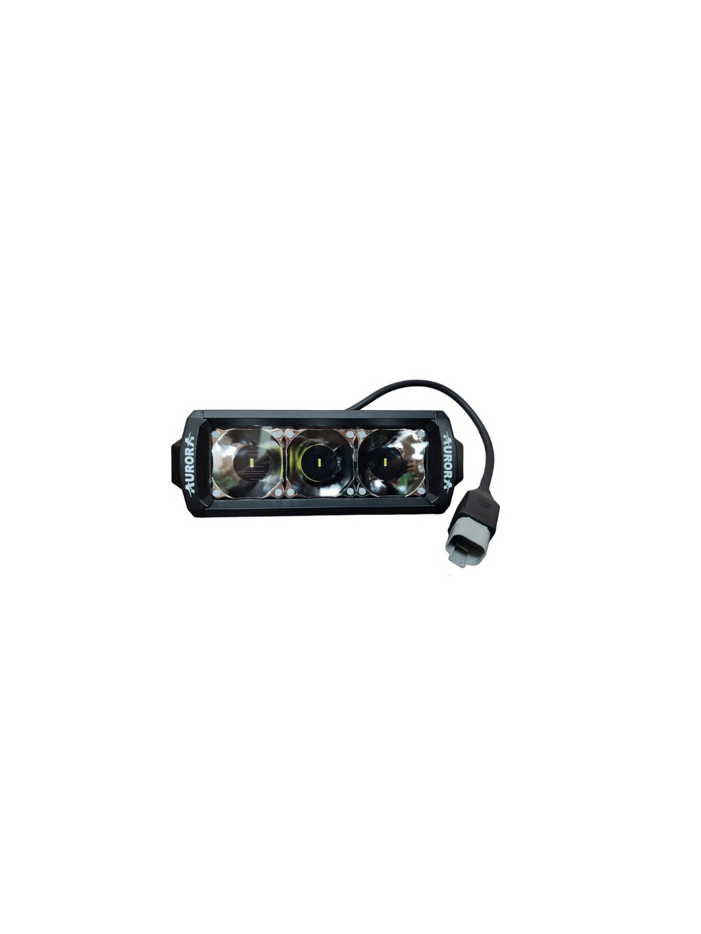 Светодиодная фара дальнего света AURORA 152 мм 45W с RGB подсветкой