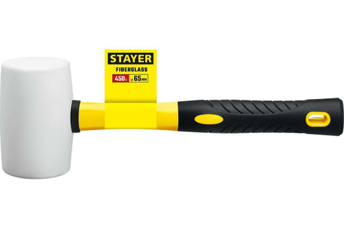 Белая резиновая киянка STAYER 450 г 20533-450