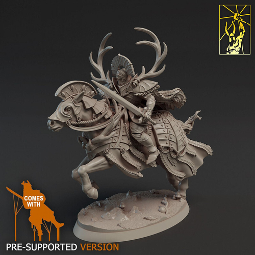 Человек Воин Паладин Варвар Файтер Рыцарь на коне миниатюра для dnd, днд, pathfinder, фентези, Настольная игра, НРИ, Варгейм, РПГ