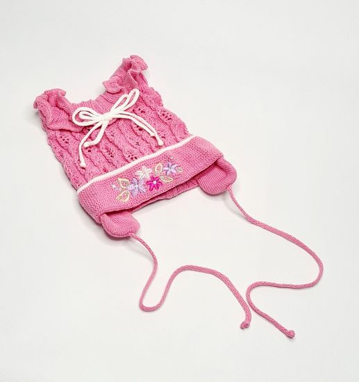 Шапочка детская для девочек, розовая