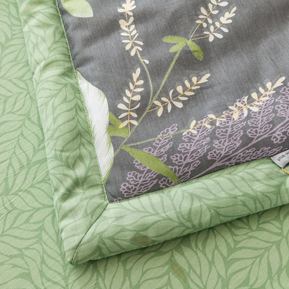 Комплект постельного белья Сатин с Одеялом 100% хлопок 160x80 на резинке OBR140