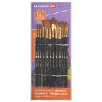 Кисти художественные набор 12 шт., синтетика, № 1-12, BRAUBERG ART DEBUT, 201049