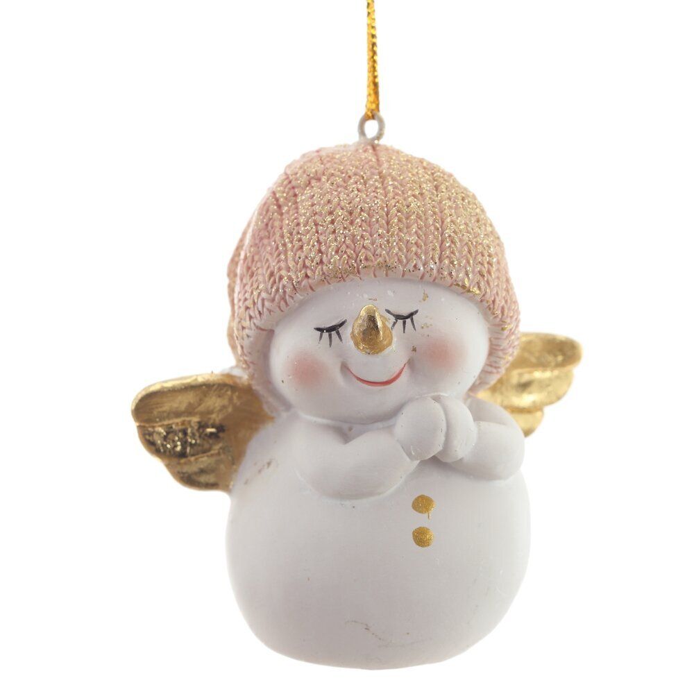 GAEM Фигурка декоративная подвесная "Снеговик", L5,5 W4,5 H7,5 см, 2в.