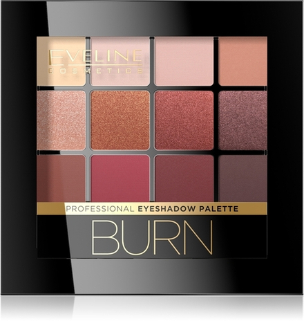 Eveline Cosmetics Burn - палитра теней для век, 12 g