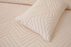 Покрывало 230х250 и 2 наволочки 50х70 Sofi De MarkO Мориц кремовое