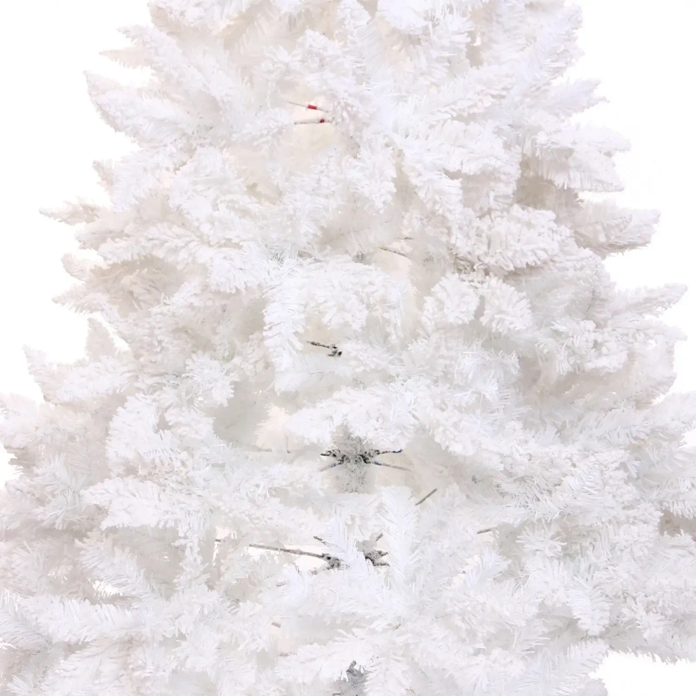 Ёлка «Звон вьюги» 150 см, ПВХ (482 веток), белый иней, Белый