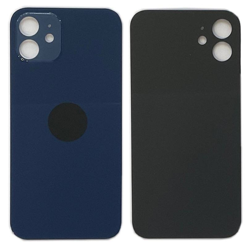 Задняя крышка для Apple iPhone 12 Синий (широкий вырез под камеру) - Премиум